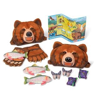 Melissa & Doug Grizzly Bear Games Play Set NWT